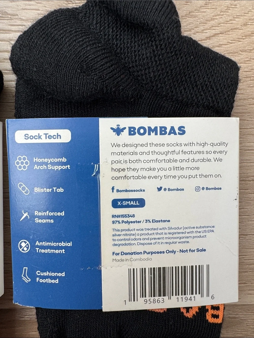 Bombas - Black Ankle Socks